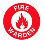 Fire Warden Helmet Label